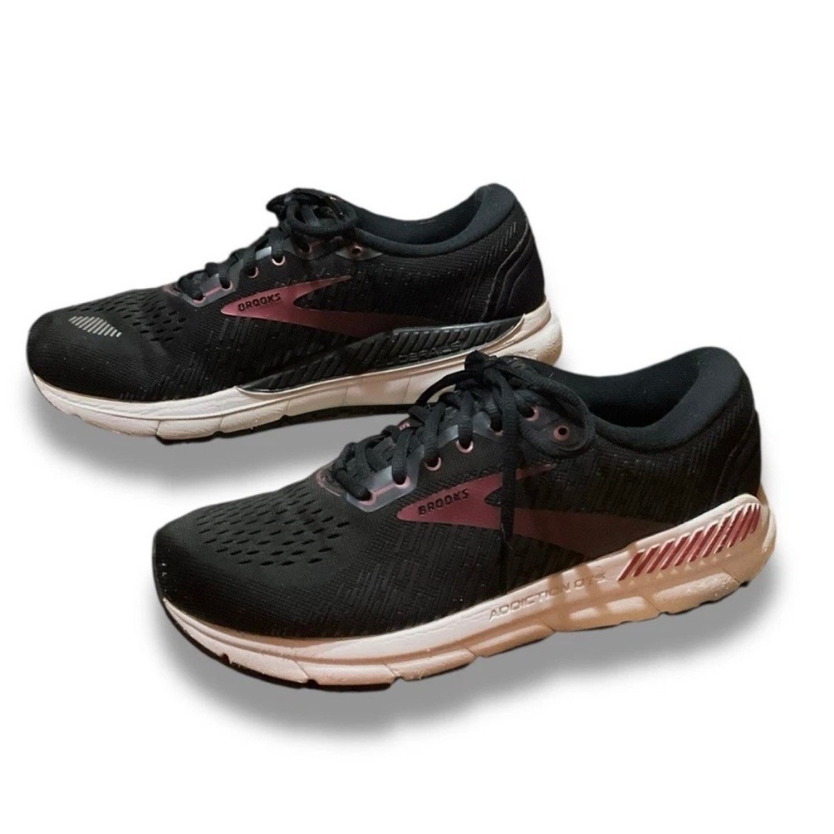 Brooks Addiction Gts 15 Mens Running Shoe Blk Mauve 1203521b088 Size 8 Medium B